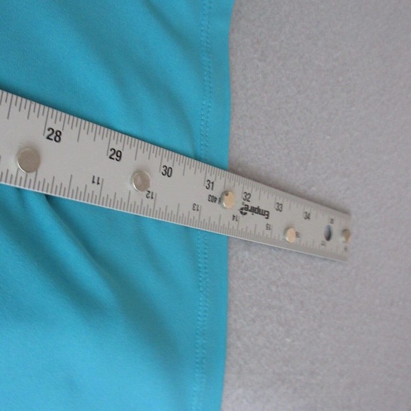 Susan Graver Plus 2X Blue Liquid Knit Slinky Top - Picture 8 of 12